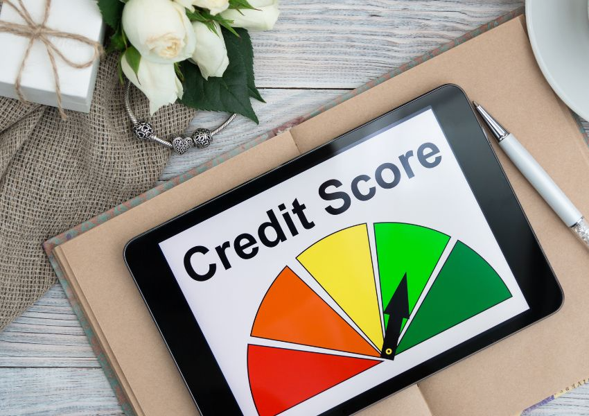a-credit-score-indicator-on-an-iPad a-credit-score-indicator-on-an-iPad